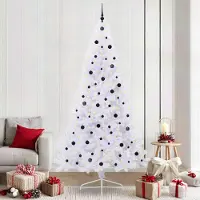 Prolenta Maison Exclusive - Sapin de Noël artificiel blanc, 240 cm, en PVC et acier