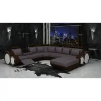 AEA Textil Sofa mit USB XXL Wohnlandschaft Stoff Couch Big Polster Sofa U-Form