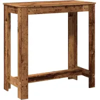 Syfax Table de bar vieux bois 102x50x103,5 cm bois d'ingénierie
