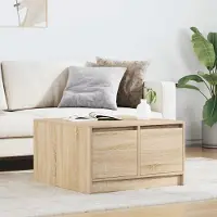 Prolenta Maison Exclusive - Table basse avec tiroirs chêne sonoma 70,5x70x40 cm