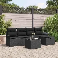Prolenta Maison Exclusive - Ensemble de canapés de jardin, 6 pièces, en résine tressée