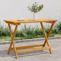 Prolenta Maison Exclusive - Table de jardin pliante 90x52,5x65 cm en bois massif d'acacia
