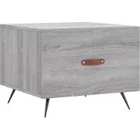 Syfax Table basse Sonoma gris 50x50x40 cm Bois d'ingénierie
