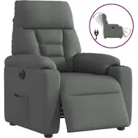 Syfax Fauteuil inclinable électrique Gris foncé Tissu