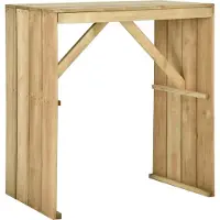 Syfax Table de bar 100x60x110 cm Bois de pin imprégné
