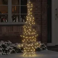 Prolenta Maison Exclusive - Sapin de Noël avec 160 LED blanc chaud, 150 cm, en rotin