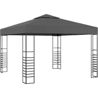 Syfax Tonnelle de jardin 3 x 3 m Anthracite