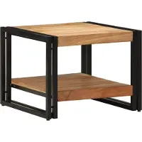 vidaXL Table basse design 50x50x38 cm en acacia massif - Tables basses 2025 Neu7371285 1parcel