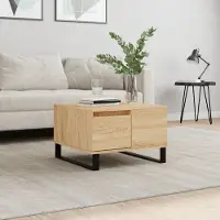 Prolenta Maison Exclusive - Table basse en chêne Sonoma 55 x 55 x 36,5 cm Matériau dérivé du bois