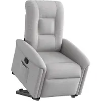 Syfax Fauteuil inclinable gris nuage tissu