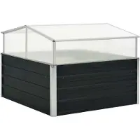 Prolenta Maison Exclusive - Serre anthracite, 100x100x77 cm, en acier galvanisé