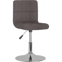 Syfax Tabouret de bar pivotant Taupe Tissu