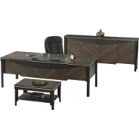 Xl Moebel Gmbh Bureau Set Bureau Sideboard Table basse Meubles de bureau Marron