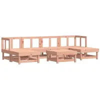 Syfax Salon de jardin 7 pcs bois massif douglas