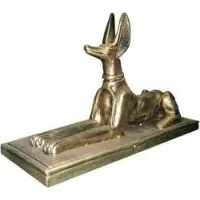 AEA Figure égyptienne chacal Anubis en plastique Grand god of death décoration 23cm