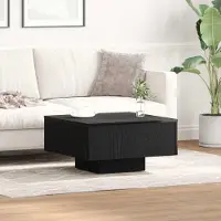 Prolenta Maison Exclusive - Table basse aspect chêne noir 60 x 60 x 31,5 cm Matériau dérivé du bois