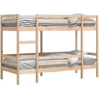 vidaXL Lit superposé sans matelas 90x190 cm pin massif