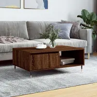 Prolenta Maison Exclusive - Table basse aspect chêne brun 90x60x35 cm Matériau dérivé du bois