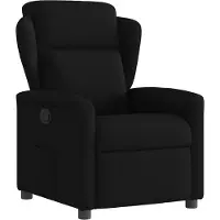 Syfax Fauteuil inclinable Noir Tissu