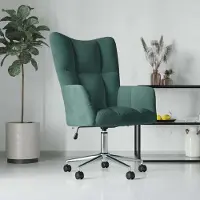 vidaXL Durable Fauteuil Relax Vert Foncé Velours - Fauteuil TV & Relax Octo9697606 1parcel