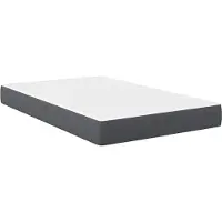Syfax Matelas de Lit avec matelas Gris 120 x 190 cm tissu