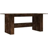 Syfax Table à dîner chêne fumé 180x90x76 cm bois d'ingénierie