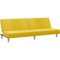 Syfax Canapé-lit jaune clair tissu