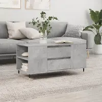 Prolenta Maison Exclusive - Table basse gris béton 102x44,5x50 cm Matériau dérivé du bois