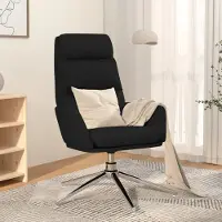 vidaXL 2025 Fauteuil relax moderne Noir Tissu - Fauteuil TV & Relax,Design 9561264 1parcel