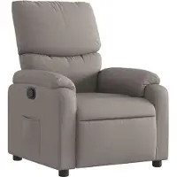 Syfax Fauteuil inclinable Taupe Tissu