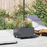 Prolenta Maison Exclusive - Support de parasol, 11,75 kg, anthracite, acier, forme carrée