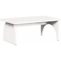 Syfax Table basse Blanc 80 x 50 x 31 cm Bois massif en pin