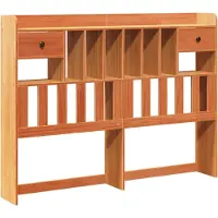 Syfax Tête de lit avec rangement cire marron 160cm bois massif de pin