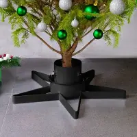 Prolenta Maison Exclusive - Support de sapin de Noël Noir 47x47x13,5 cm