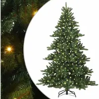 Syfax Sapin de Noël Artificiel à Branches Articulées Vert 180 cm