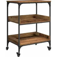 Syfax Chariot de cuisine Bois Ancien 60 x 41 x 80,5 cm
