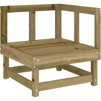 Sonstiges Canapé d'angle de jardin bois de pin imprégné