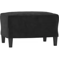 Syfax Repose-pied Noir 60x50x41 cm Velours