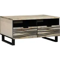 Prolenta Maison Exclusive - Table basse blanche 80 x 54 x 40 cm en aggloméré
