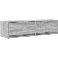 Syfax Meuble TV Sonoma gris 100 x 31 x 25,5 cm Bois d'ingénierie