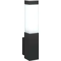 Syfax Applique Murale Extérieure Noir 10.5 x 6 x 33 cm