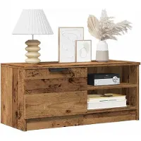 Prolenta Maison Exclusive - Meubles TV 2 pièces aspect bois ancien 80x35x36,5 cm Matériau dérivé du bois