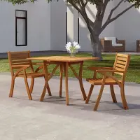 Prolenta Maison Exclusive - Table de jardin 85x85x75 cm en bois massif d'acacia