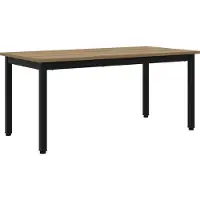vidaXL Table basse artisanale chêne 100 x 50 x 45 cm bois composite