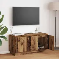 Prolenta Maison Exclusive - Meuble TV, dimensions : 100 x 38 x 49 cm, fabriqué en bois massif et en panneaux de particules