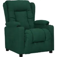 Prolenta Maison Exclusive - Fauteuil relax tissu vert foncé