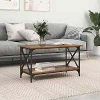 Prolenta Maison Exclusive - Table basse en bois ancien 80 x 45 x 45,5 cm Matériau dérivé du bois