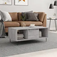 Prolenta Maison Exclusive - Table basse gris Sonoma 90x50x36,5 cm Matériau dérivé du bois