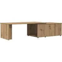 vidaXL Design New Table basse Chêne Artisan 150x50x35 cm Bois composite - Tables basses Möbel2025 CHY3798722 1parcel