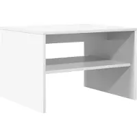 vidaXL Table basse blanche 60 x 50 x 40 cm Bois composite